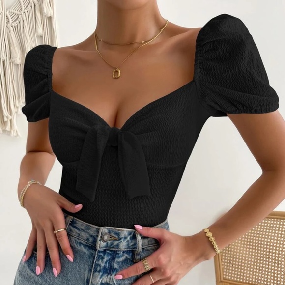 Boho Puff Sleeve Top - Picture 4 of 10